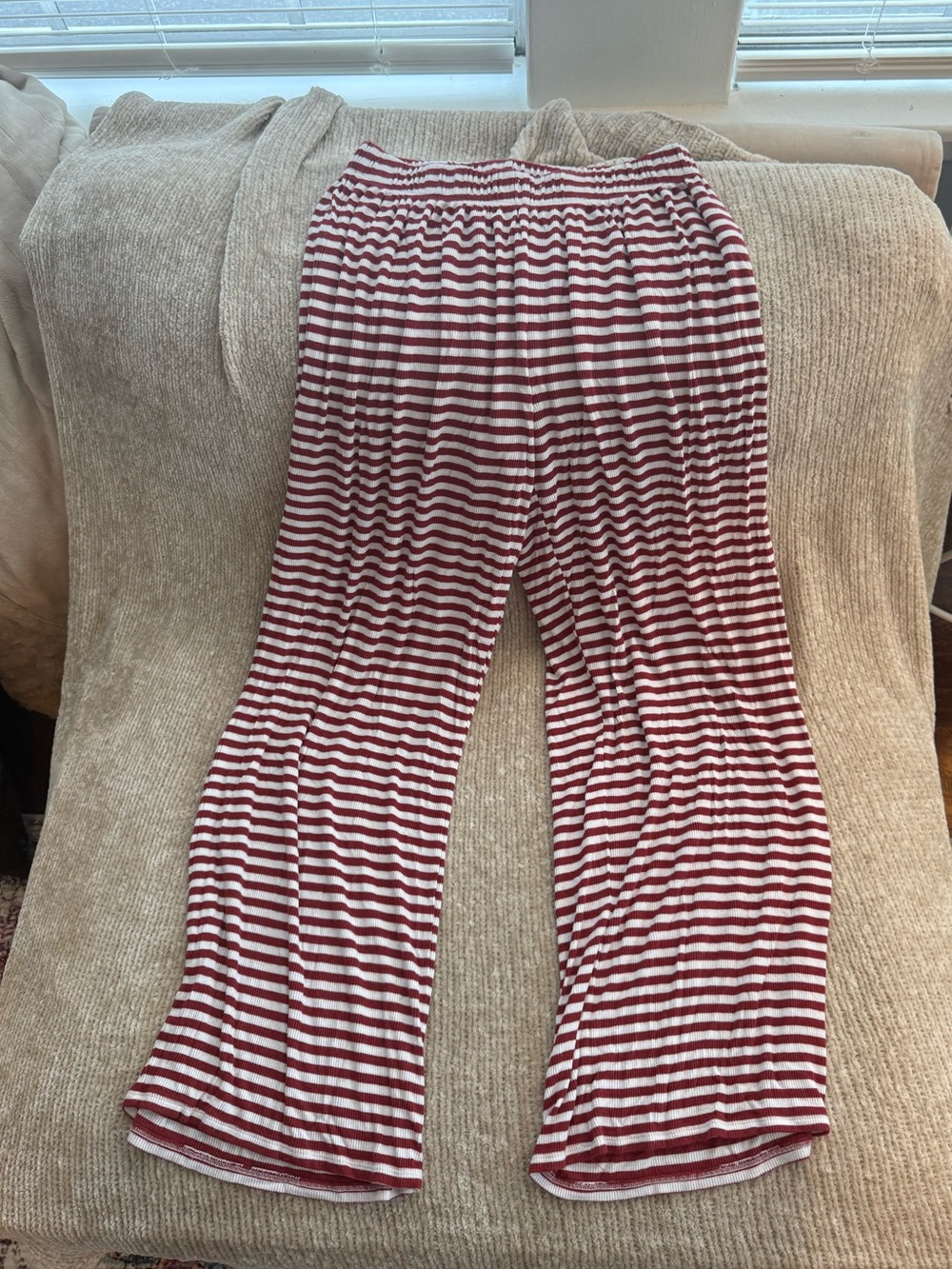 Aerie Red/White Striped Pajama Pants